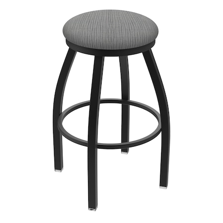 36 Swivel X-Tall Bar Stool,Black Wrinkle,Graph Seat